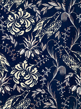 Load image into Gallery viewer, Folk Embroidery Indigo Wallpaper