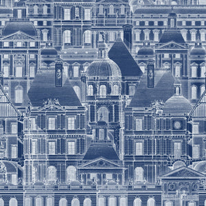 Louvre Blue Wallpaper