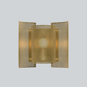 Butterfly Perforated Wall Lamp Brass