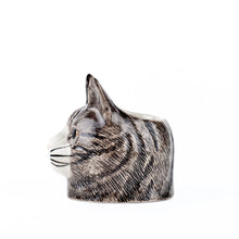 Load image into Gallery viewer, Grey Cat Face Egg Cup