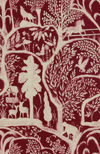 Load image into Gallery viewer, Enchanted Woodland Red Wallpaper