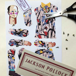 Make Your Own | Jackson Pollock Cut Out Puppet