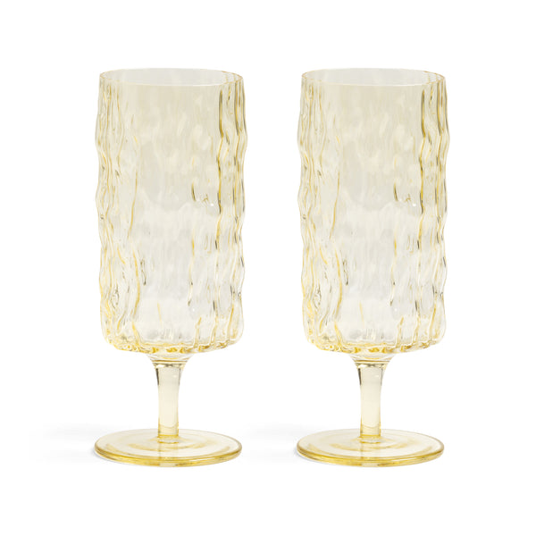 Set of 2 Textured Flutes