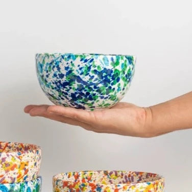 Splatter Ceramic Breakfast Bowl | Azur