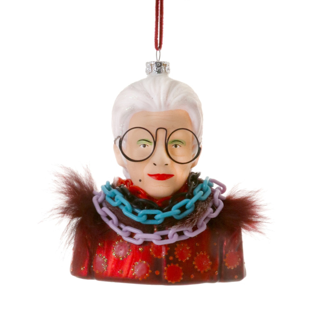 Iris Apfel Christmas Decoration