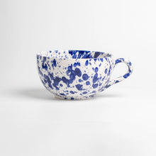 Load image into Gallery viewer, Splatter Ceramic Breakfast Mug | Blue