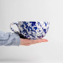 Load image into Gallery viewer, Splatter Ceramic Breakfast Mug | Blue