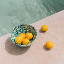 Load image into Gallery viewer, Splatter Ceramic Salad Bowl | Azur