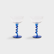 Load image into Gallery viewer, Set of 2 Curly Coupes | Blue