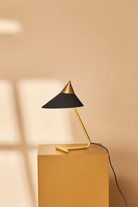 Brass Top Table Lamp Charcoal