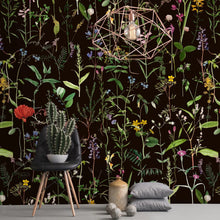 Load image into Gallery viewer, Aquafleur Anthracite Wallpaper