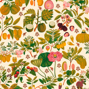 Asian Fruits & Flowers Wallpaper