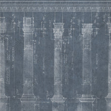 Load image into Gallery viewer, Colonnade Blue Wallpaper