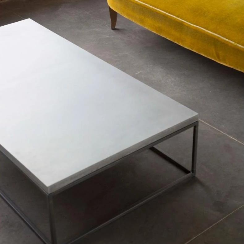 Perspective Concrete Rectangular Coffee Table