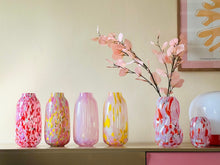 Load image into Gallery viewer, Handblown Confetti Vase | Madarin