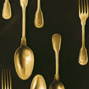 Brass Cutlery Wallpaper