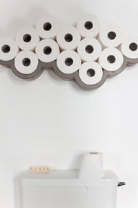 Concrete Cloud Large Toilet Paper Shelf