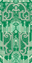 Load image into Gallery viewer, Emperor&#39;s Labyrinth Green Wallpaper
