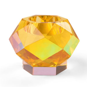 Glam Tea Light Holder Yellow