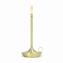 Load image into Gallery viewer, Wick LED Table Lamp | Brass