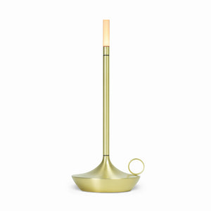 Wick LED Table Lamp | Brass