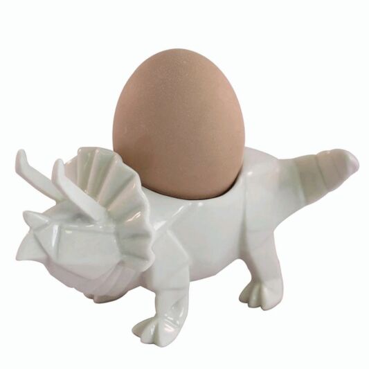 Rhino Egg Cup | Ivory