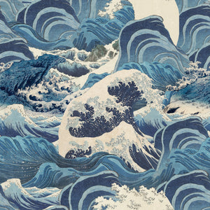 Sea Waves Light Blue Wallpaper