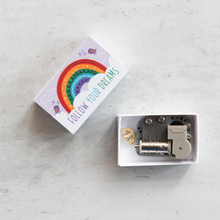 Load image into Gallery viewer, Matchbox Miniature Keepsake | Somewhere Over The Rainbow Music Box