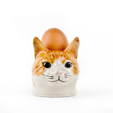 Load image into Gallery viewer, Ginger &amp; White Cat Face Egg Cup
