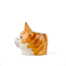 Load image into Gallery viewer, Ginger &amp; White Cat Face Egg Cup