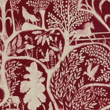 Load image into Gallery viewer, Enchanted Woodland Red Wallpaper