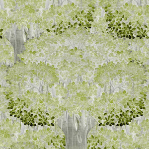 Savage Leaves Green Wallpaper