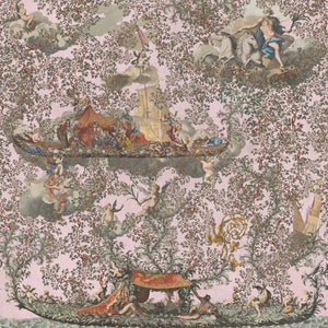 Journey To Eden Pink Wallpaper