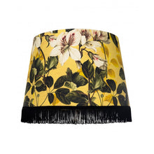 Load image into Gallery viewer, Fringed Lampshade | Yellow Garden