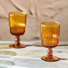 Load image into Gallery viewer, Fali Amber Wine Glass