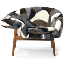 Load image into Gallery viewer, Fried Egg Lounge Chair Sheepskin Patchwork
