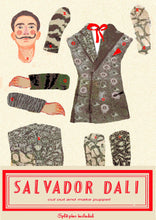 Load image into Gallery viewer, Make Your Own | Salvador Dali Cut Out Puppet