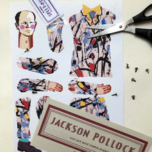 Load image into Gallery viewer, Make Your Own | Jackson Pollock Cut Out Puppet