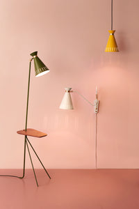 Cone Floor Lamp with Table